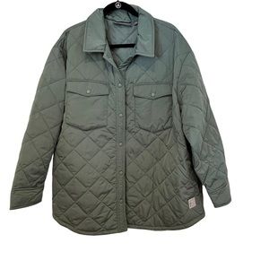 NWOT.  XXL, FREE COUNTRY QUILTED BARN COAT W/SNAPS DOWN FRONT